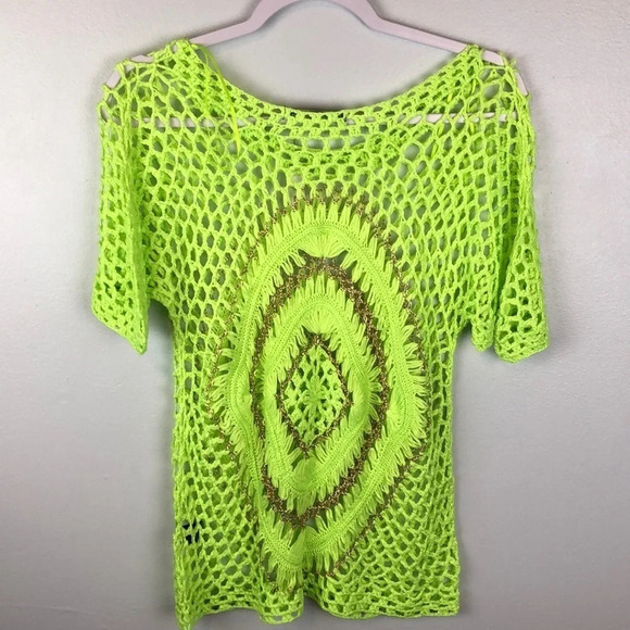 Ark & Co Knit Short Sleeve Top Size Medium - Picture 2 of 7